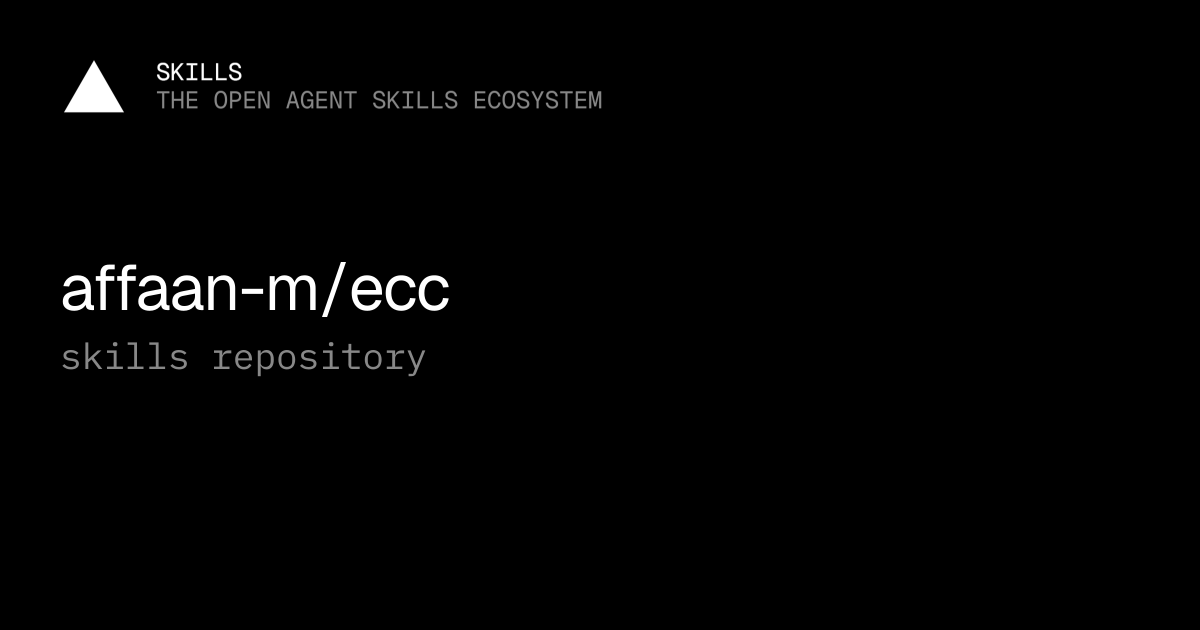affaan-m/ecc — Agent skills