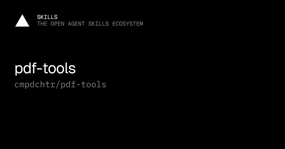 pdf-tools — cmpdchtr/pdf-tools