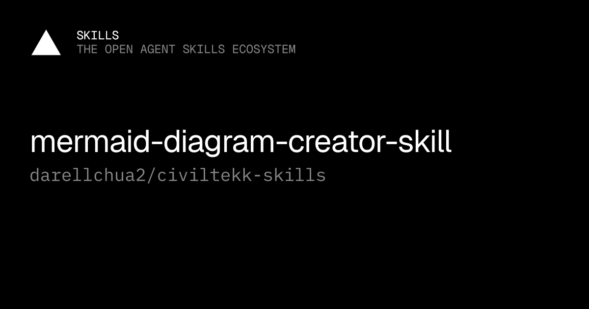 mermaid-diagram-creator-skill — darellchua2/civiltekk-skills
