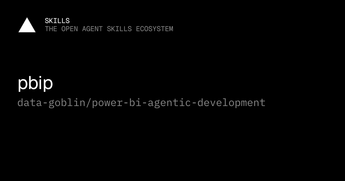 pbip — data-goblin/power-bi-agentic-development