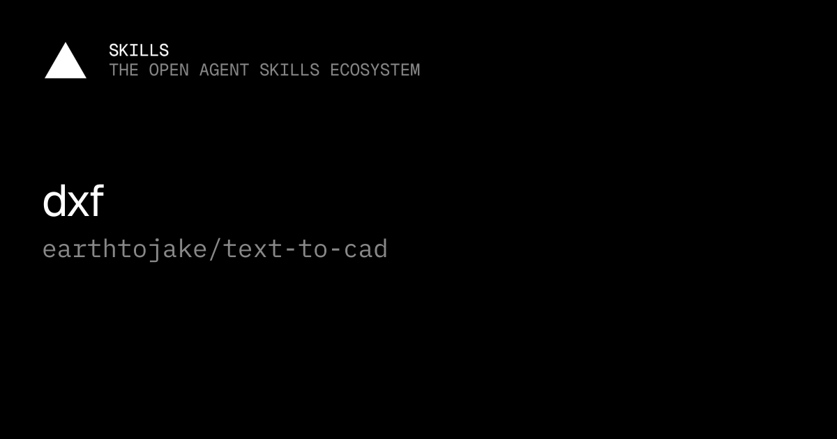 dxf — earthtojake/text-to-cad