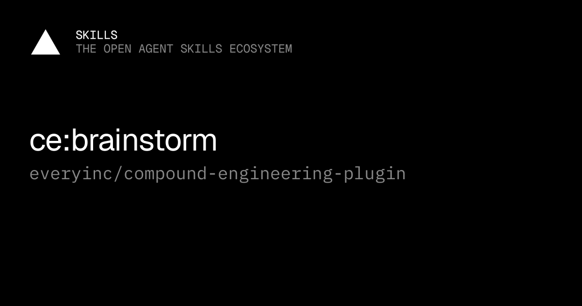 ce:brainstorm — everyinc/compound-engineering-plugin