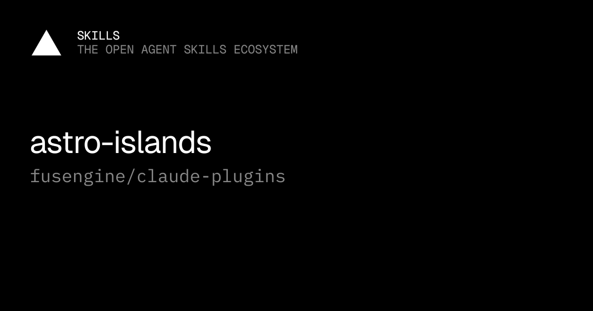 astro-islands — fusengine/claude-plugins