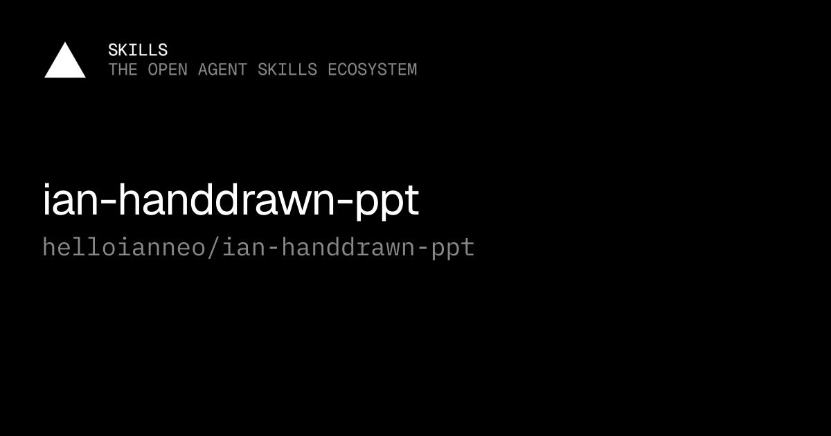 ian-handdrawn-ppt — helloianneo/ian-handdrawn-ppt