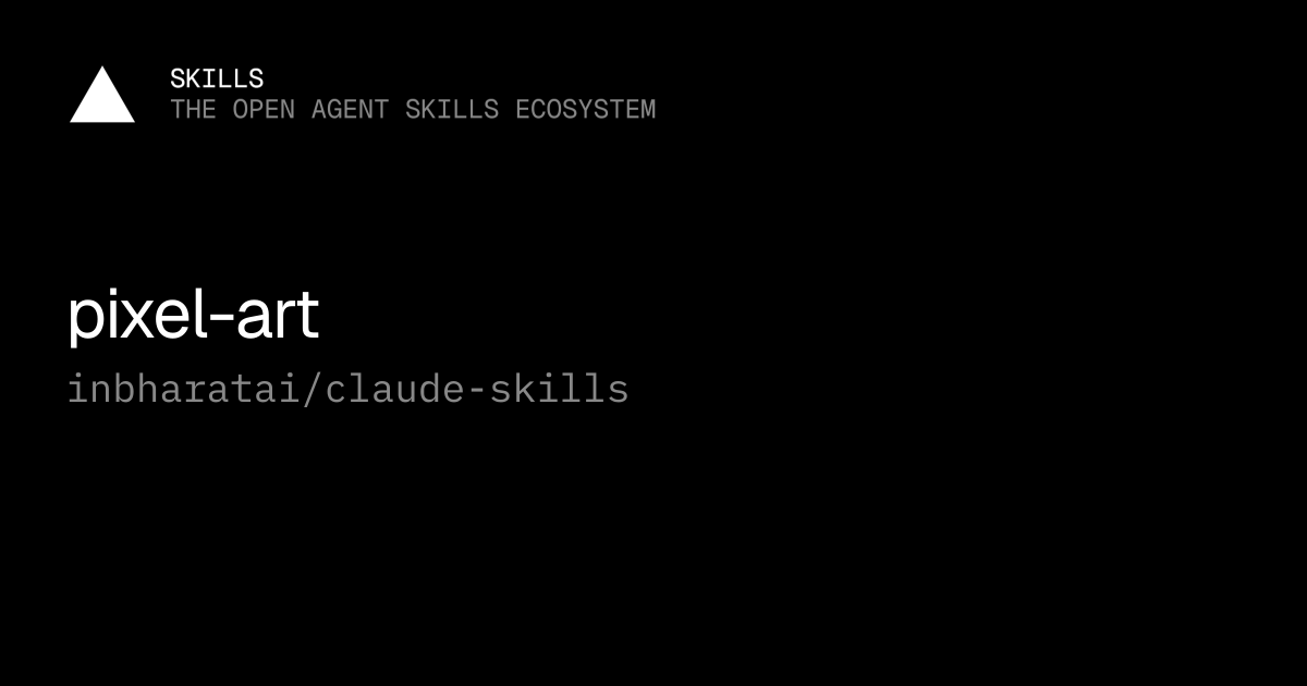 pixel-art — inbharatai/claude-skills