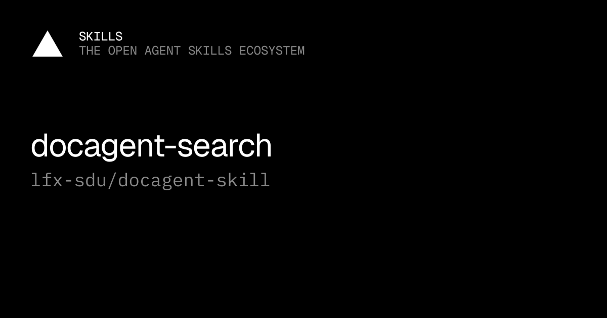 docagent-search — lfx-sdu/docagent-skill