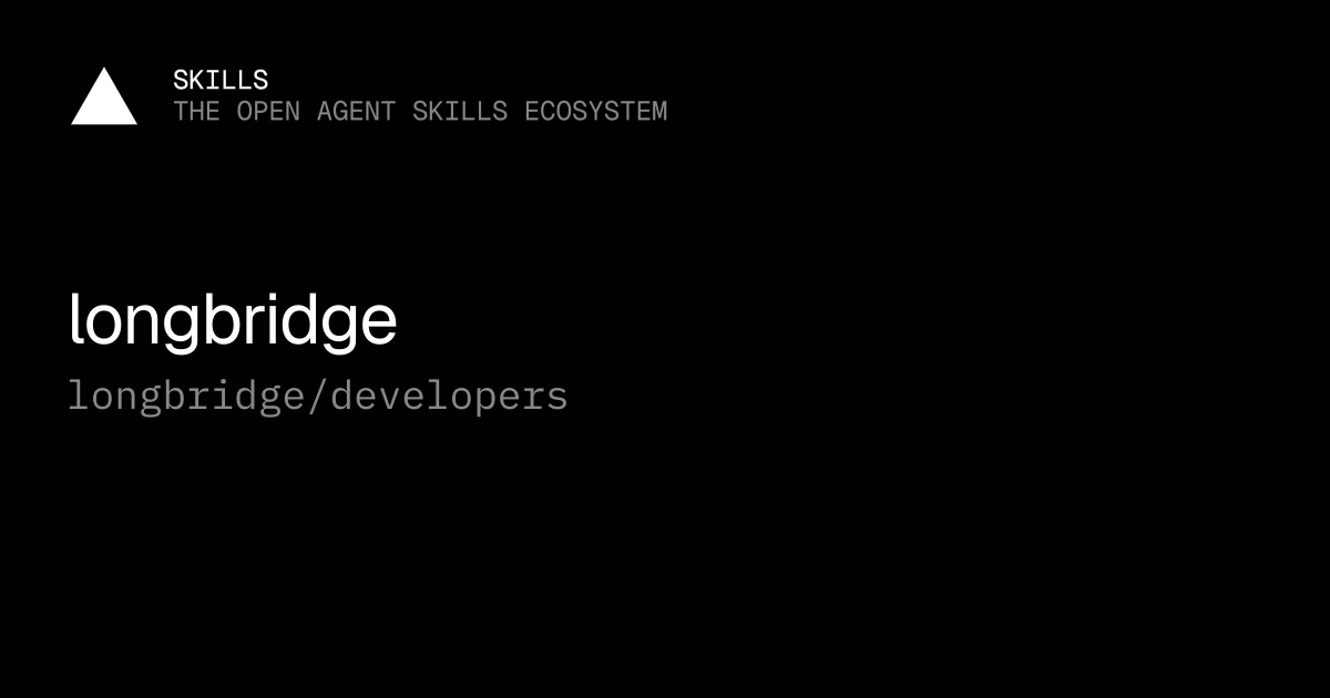 longbridge — longbridge/developers