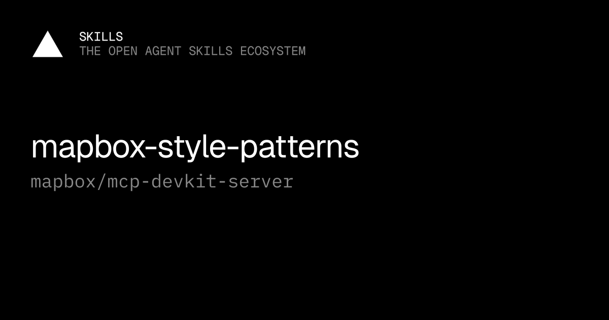 mapbox-style-patterns — mapbox/mcp-devkit-server