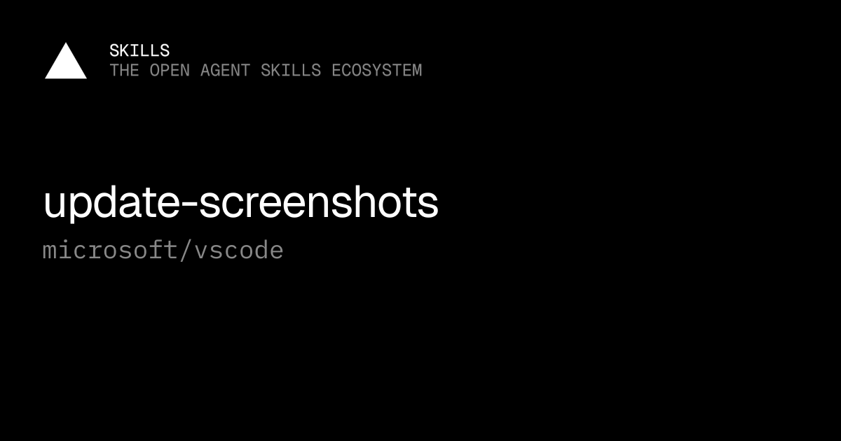 update-screenshots — microsoft/vscode