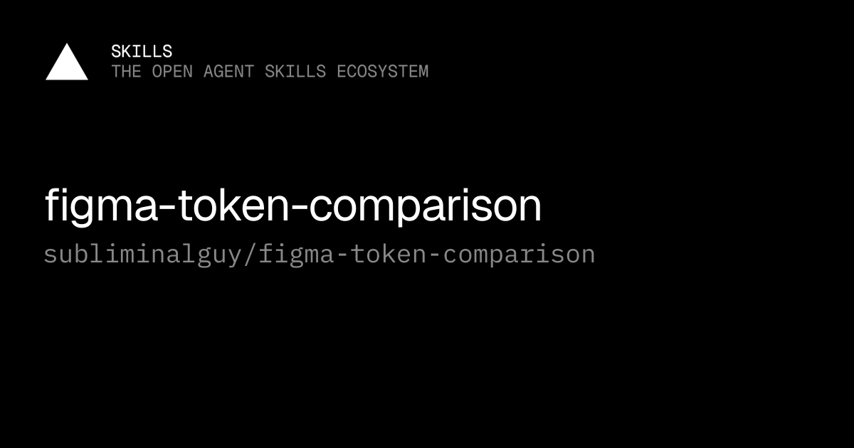 figma-token-comparison — subliminalguy/figma-token-comparison